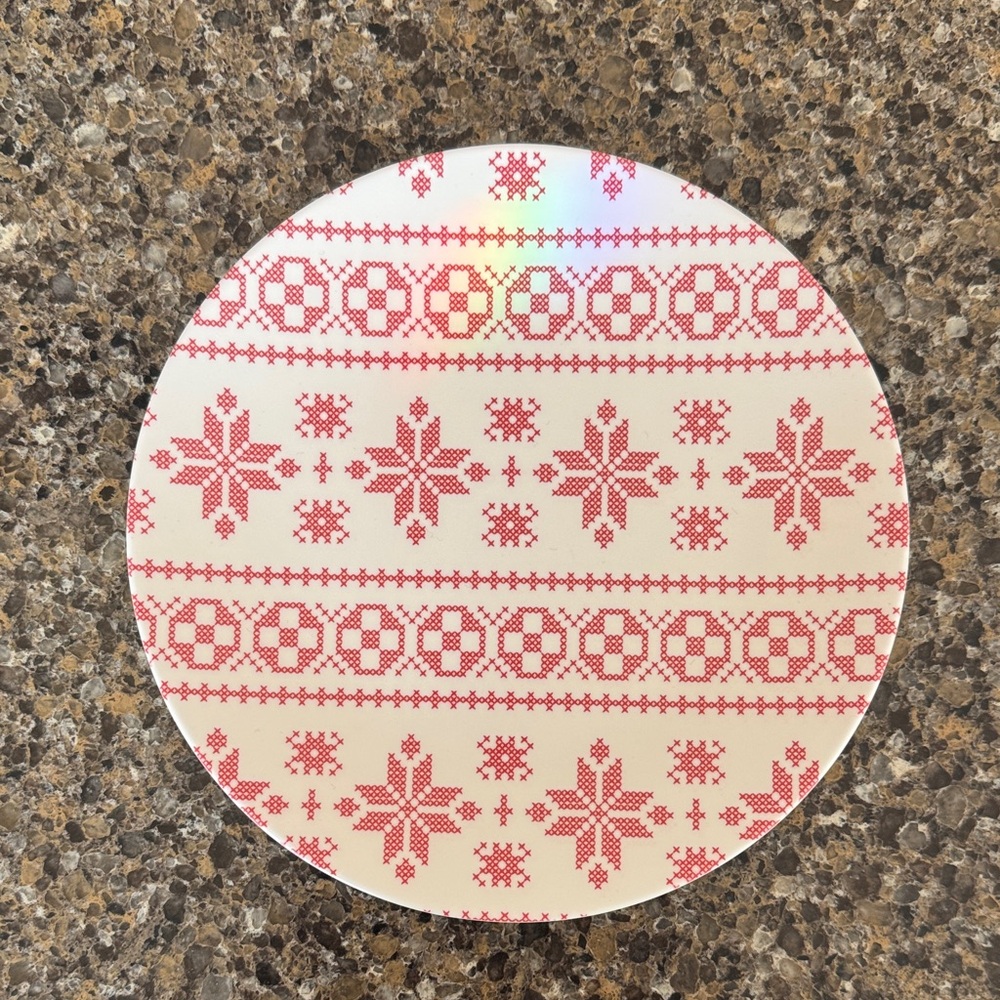 Threshold by Target White Melamine Plate